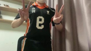 Haikyuu Kageyama cosplay pleasuring/teasing