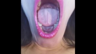 Teen cumslut offer her throat & playful tongue for throat pie pt1 HD