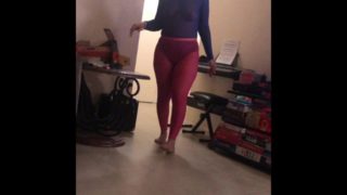 Sister-in-law teasing me in sheer tights and top with wife’s permission 2