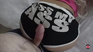 Cum on my KISS my ASS Shorts! Assjob