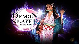 Asian Alexia Anders As DEMON SLAYER NEZUKO Testing Your Sex Skills VR Porn