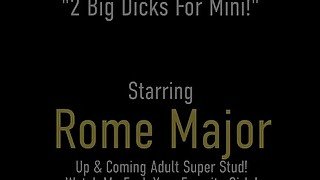 Cute Mini Stallion Gets 2 Petite Holes Fucked By Rome Major and Alex Mac!