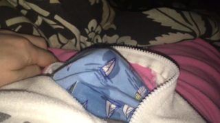 Unzipped My Onesie to Cum in My Boxers Next to Girlfriend!