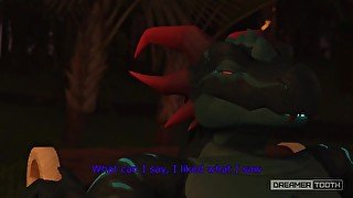 RISKY SHARK BLOWJOB DRAINS DUAL DICKED DRAGON [ROUGH] [DEEPTHROAT] [MUSCULAR]