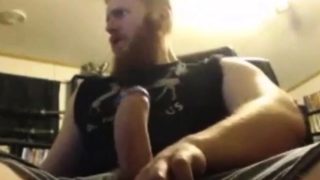 Big Dick Ginger Shoots Out A Massive Load