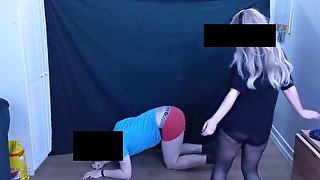 I Can't Hear Your Pain Ballbusting  Amateur Ballbust Couple Kicks