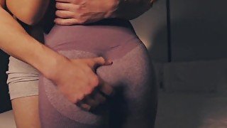 Fitness teen with perfect ass gets fucked after training Spanish Audio