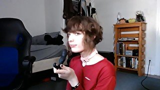 Femboy doing butt stuff with my new toy