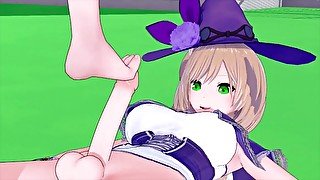 FUTA GENSHIN IMPACT LISA X LITTLE WITCH ACADEMIA URSULA CALLISTIS 3D HENTAI