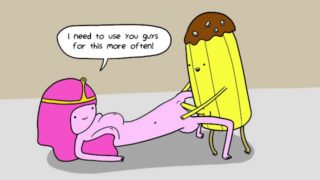 Princess Bubblegum Fucks a Banana Guard - Adventure Time Porn Parody