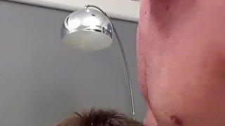 Hung jock uses homos ass and mouth as cock and piss sleeves