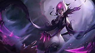 Porn Animations - LoL Evelynn ridding a giant cock! w/sound