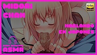 HABLO EN JAPONES CON LA BOCA LLENA GIMIENDO HASTA LA GARGANTA ASMR THROAT SOUND ADORABLE DIRTY MOAN