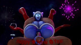 Draenei huge ass full nelson anal sex - Warcraft (noname55)