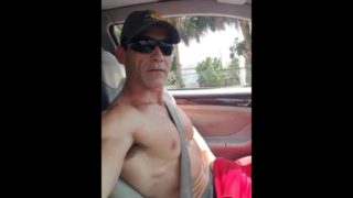 Driving Without Shirt and Showing Soft #1 --Eden Adonis