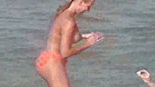 French beach - topless teens