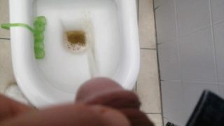 Pissing public toilet 