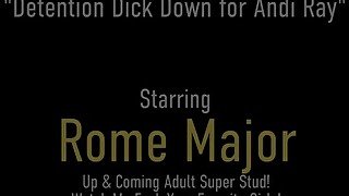 Dick101! Curvy Teacher Andi Ray Bangs Her ThickDick Student Rome Major!