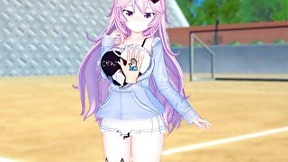 [Hentai Game Koikatsu! ]Have sex with Big tits Vtuber nyatasha nyanners.3DCG Erotic Anime Video.