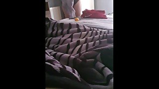 Thick Step Mom Dares step son not to get Hard "if you Lose you have to Fuck me