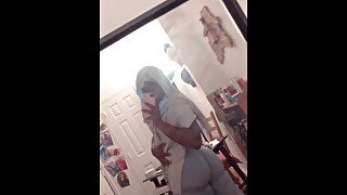 Femboy Slut Shows Off HUGE ASS & Butt Cheeks in Leggings!!