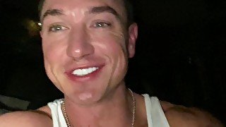 Cade Maddox dumps his load in a CumDump