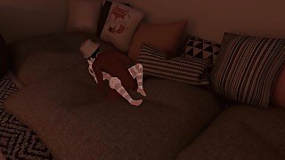 Cute Catgirl's first time getting fucked in VRChat
