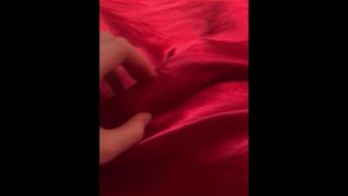 I stroke your cock in satin sheets