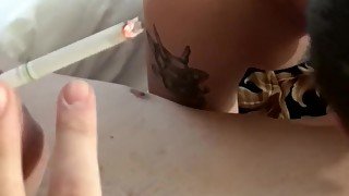 Amateur cigarette smokers anal after blowing in sixty nine