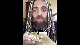 Plant Based Chickpea Sandwich from Marigolds Cafe in Los Angeles with Rock Mercury