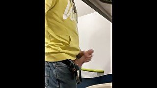 Eurostar wank - going through the eurotunnel, horny straight guy with big cock masturbates to cumsho