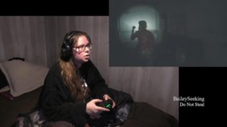BBW Gamer Girl Drinks and Eats While Playing Resident Evil Part 2