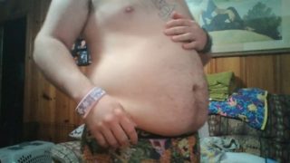 Belly Inflation in Character Underwear