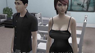 DDSims - Wife fucked by coworkers in front of husband - Sims 4