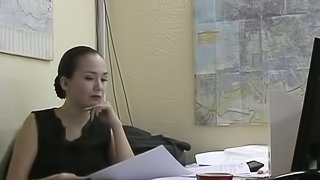 POV Amateur Porn Movie with Beautiful Lady in the Office