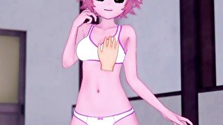 {My Hero Academia} Mina Ashido is a kinky whore gets fucked {コイカツ!/3D Hentai}