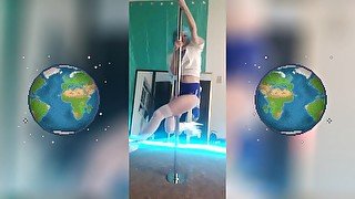 Earth Chan Pole Dance Strip Session by SheyTheGay