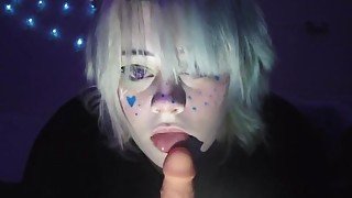 Neko Girl Sucks Masters Cock