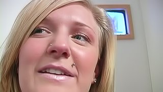 Sexy Pierced Chick With Nice Natural Tits Sucking Gloryhole Rod