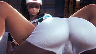 Futa - Pokemon - Hilda gets fucked by Nessa - 3D Porn