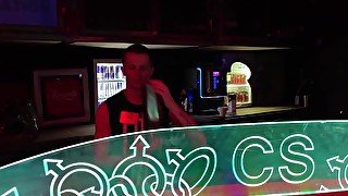 Central Station gay club guest fucks bartender for money