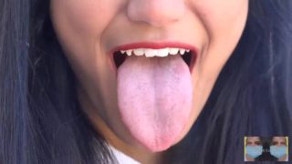 The sexiest Tongue in Adult Video - Viva Athena Tongues Eggplant Emoji