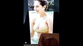 Giving My Strong Cum to Coleen Garcia's Huge Tits Pinoy Cum Tribute