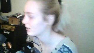 Amateur blonde teen blowjob and fucking in the bathroom