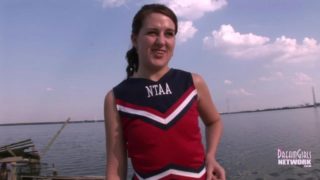 Very Public Upskirt Pussy Shots From College Cheerleader