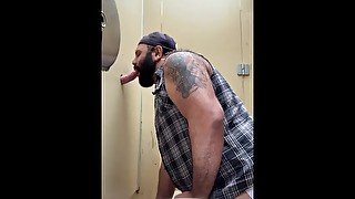 Gloryhole blowjob