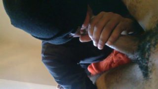 Cute young guy loves to suck his dick