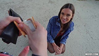 Debauched damsel Alyssa Reece in POV emotion-charged sex clip