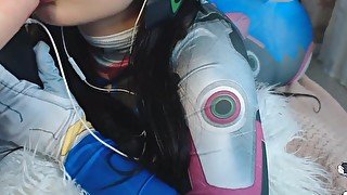 ASMR COSPLAY DVA OVERWATCH BLOWJOB SO HOT