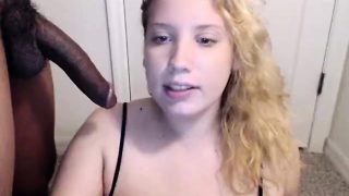 BBW blonde takes a big cock